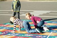 Amagerskolen - Skjern - DK 2007 playground markings (10)