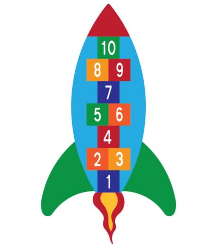 Hüpfspiel Rakete